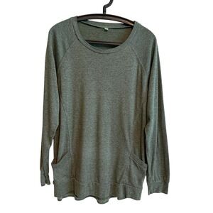 Amazon Essentials Womens Long Sleeve Top XL Athleisure Casual Stretch Pockets